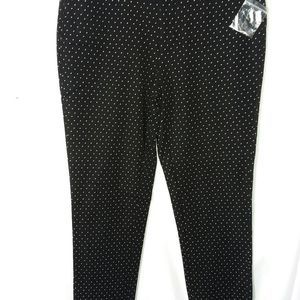 Faded Glory jeans women's size 6 black white flecks ankle pants NWOT pockets